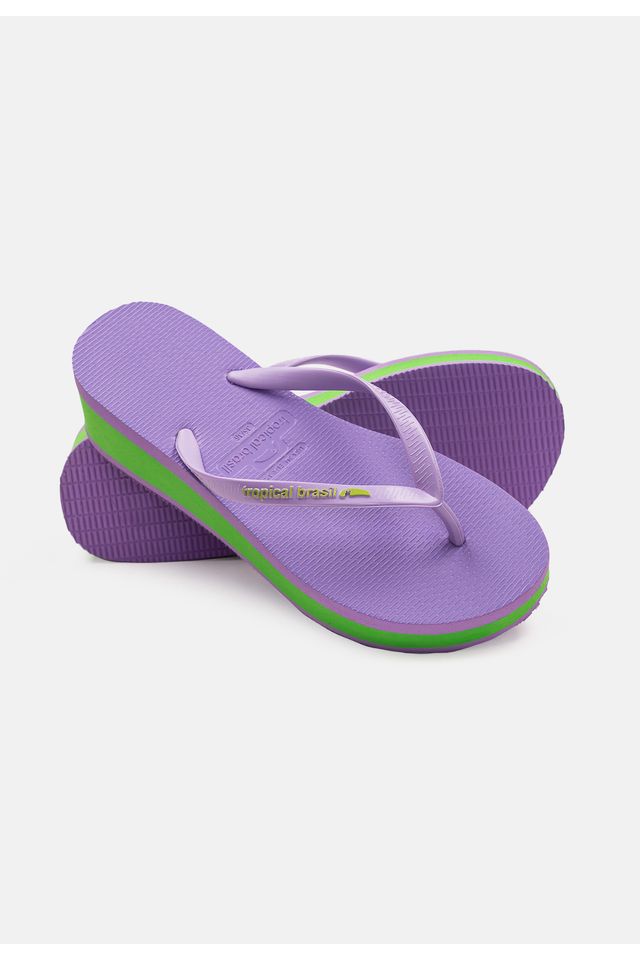 Chinelo-Tropical-Brasil-Tamanco-Anabela-Lilas