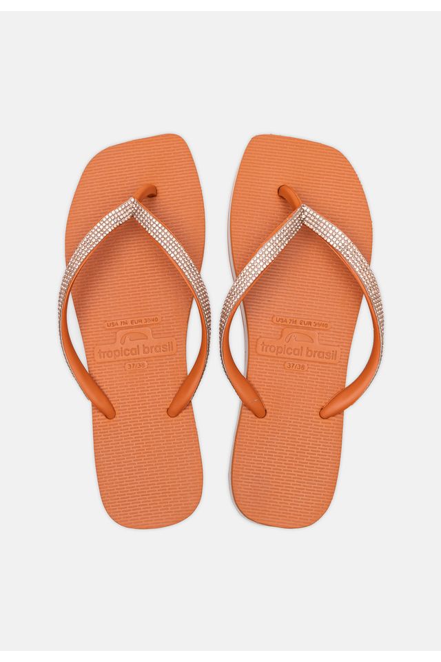 Chinelo-Tropical-Brasil-Tamanco-Anabela-Strass-Ocre-com-Branco
