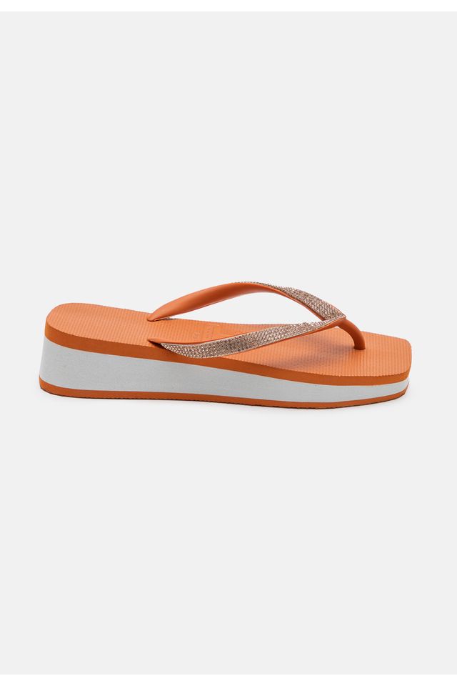 Chinelo-Tropical-Brasil-Tamanco-Anabela-Strass-Ocre-com-Branco