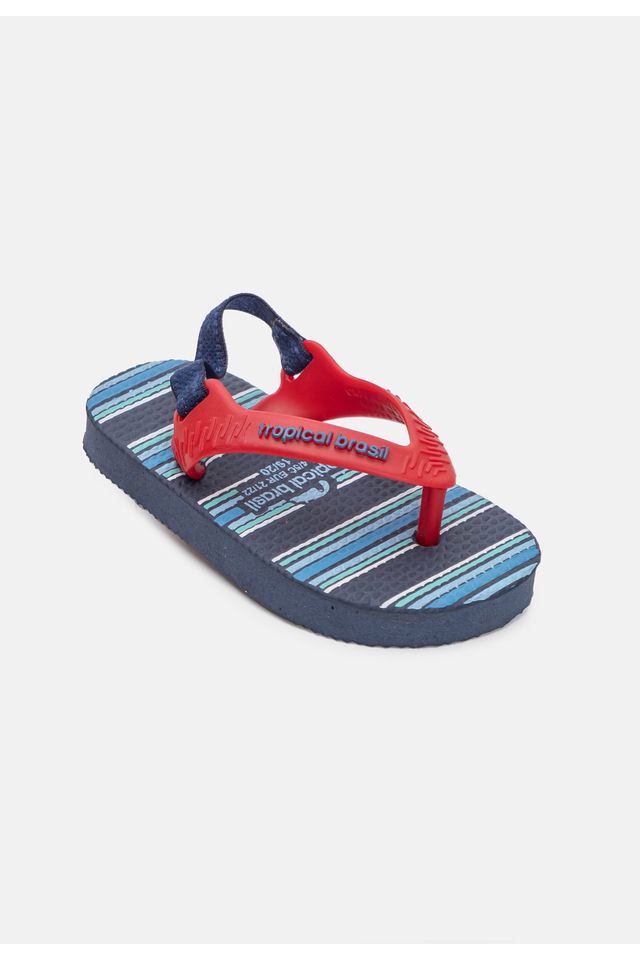Chinelo-Tropical-Brasil-Baby-Vermelho-com-Azul-Marinho