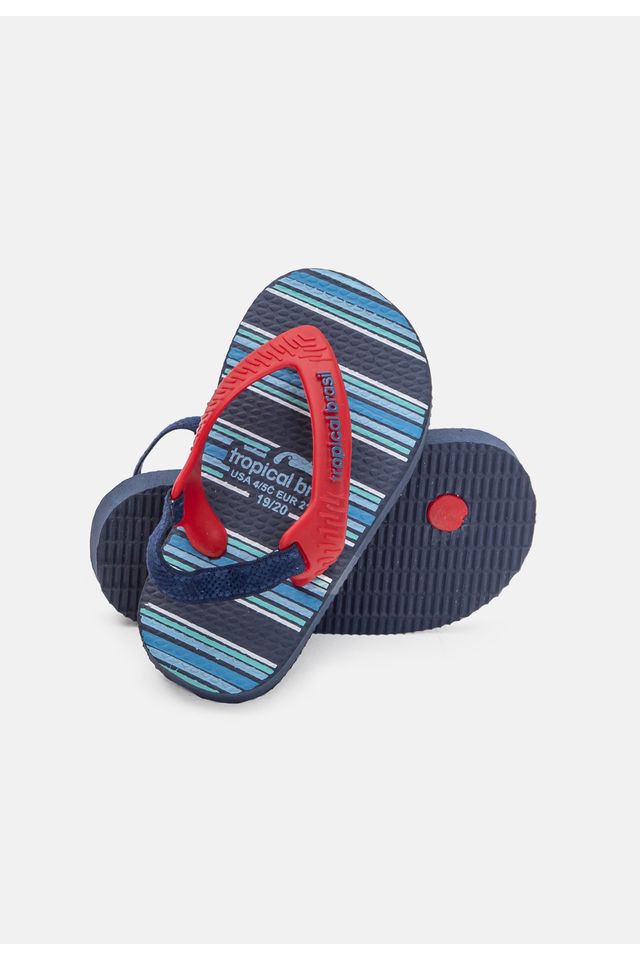 Chinelo-Tropical-Brasil-Baby-Vermelho-com-Azul-Marinho