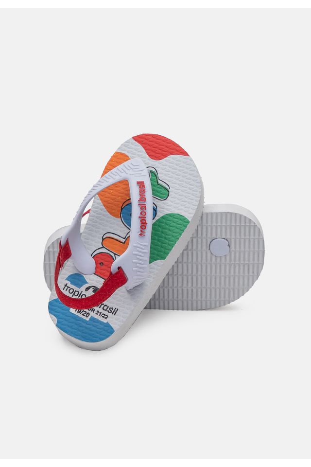 Chinelo-Tropical-Brasil-Baby-Branco