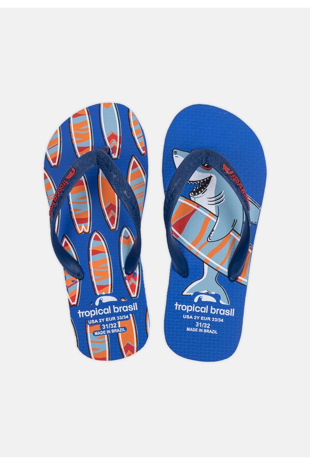 Chinelo-Tropical-Brasil-Infantil-Azul Chinelo-Tropical-Brasil-Infantil-Azul