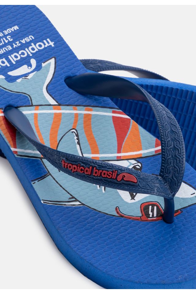 Chinelo-Tropical-Brasil-Infantil-Azul