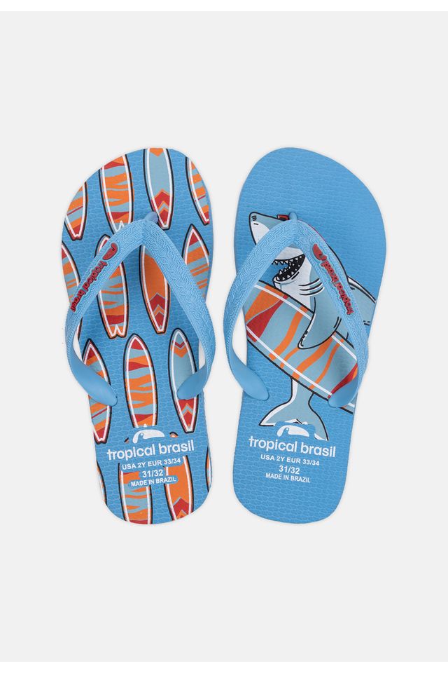 Chinelo-Tropical-Brasil-Infantil-Azul