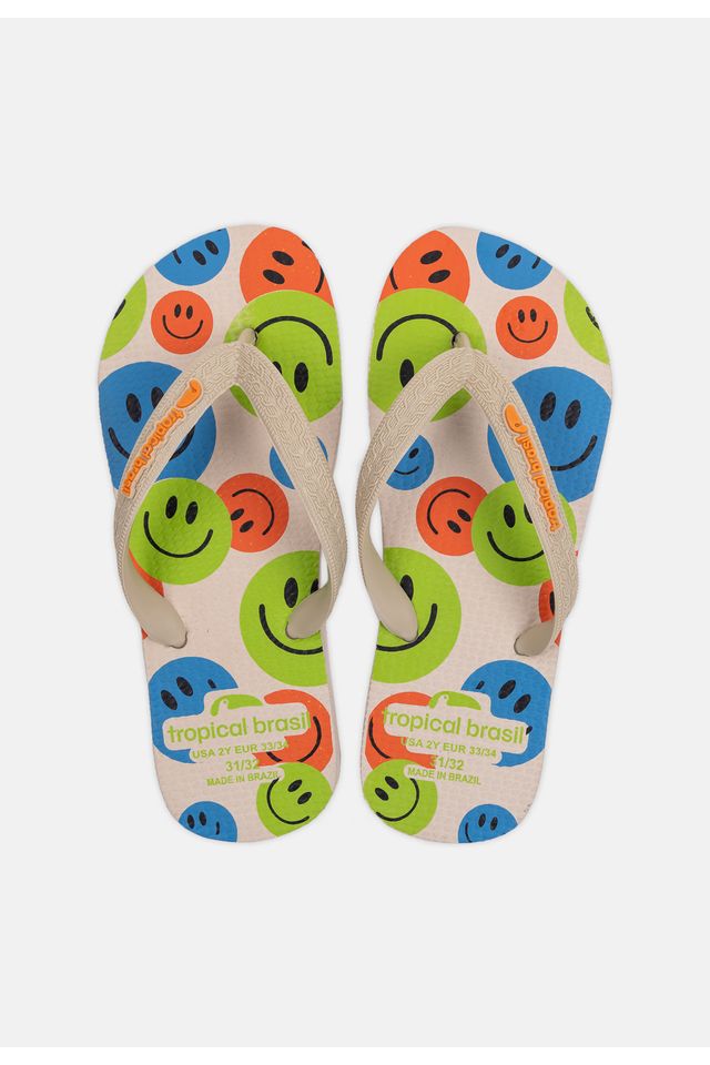 Chinelo-Tropical-Brasil-Infantil-Bege