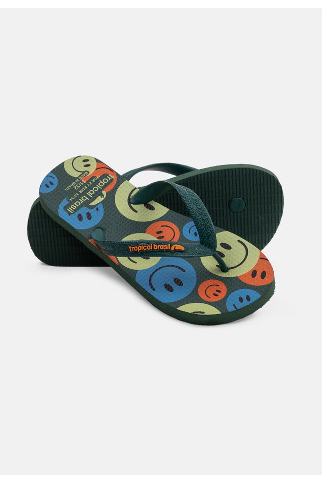 Chinelo-Tropical-Brasil-Infantil-Verde-Militar