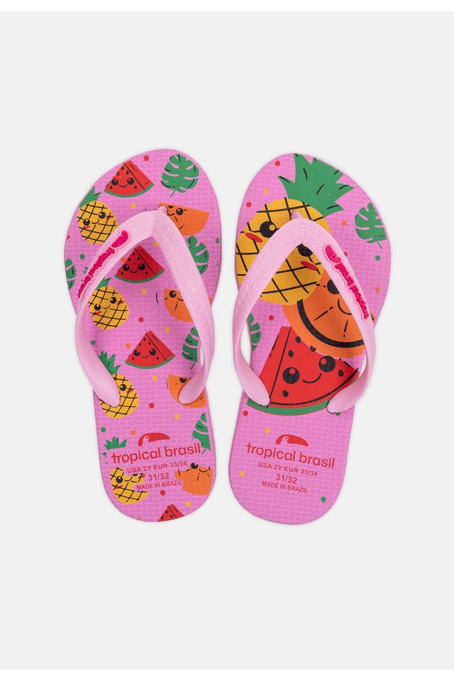 Chinelo-Tropical-Brasil-Infantil-Rosa
