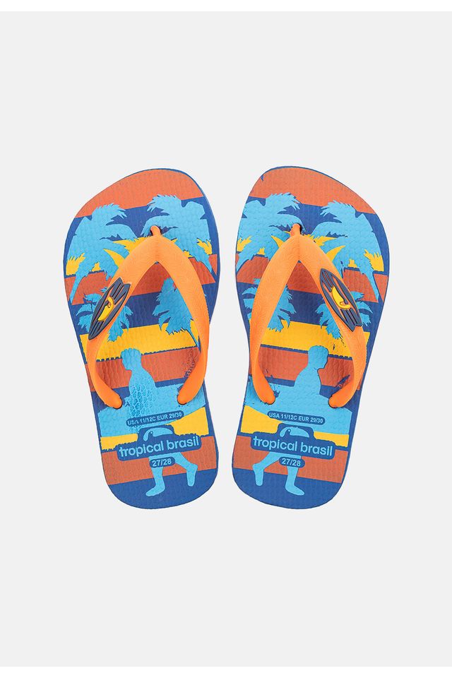 Chinelo-Tropical-Brasil-Infantil-Laranja Chinelo-Tropical-Brasil-Infantil-Laranja