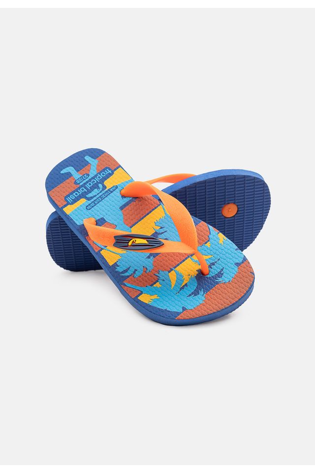 Chinelo-Tropical-Brasil-Infantil-Laranja