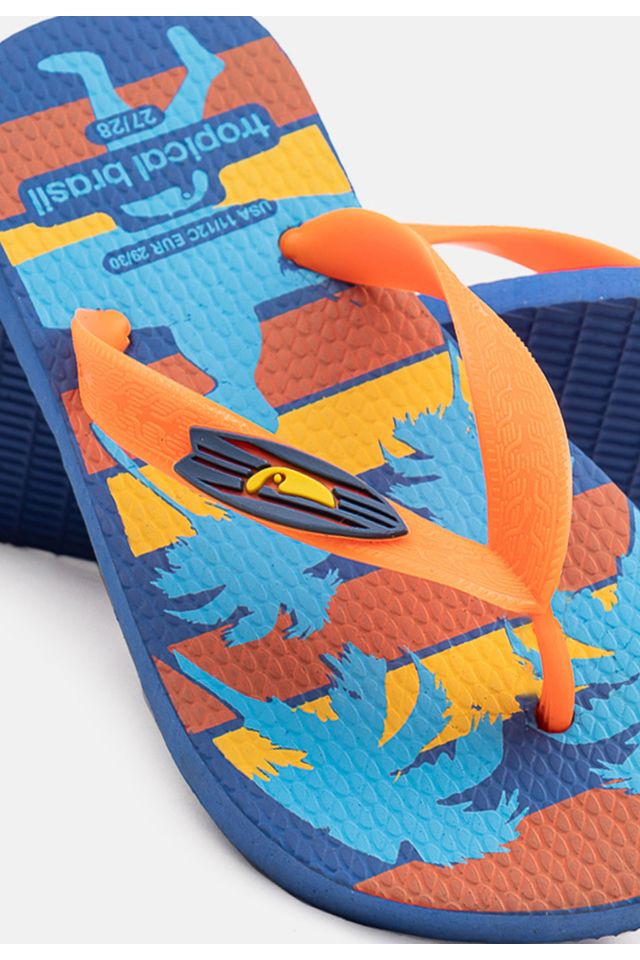 Chinelo-Tropical-Brasil-Infantil-Laranja