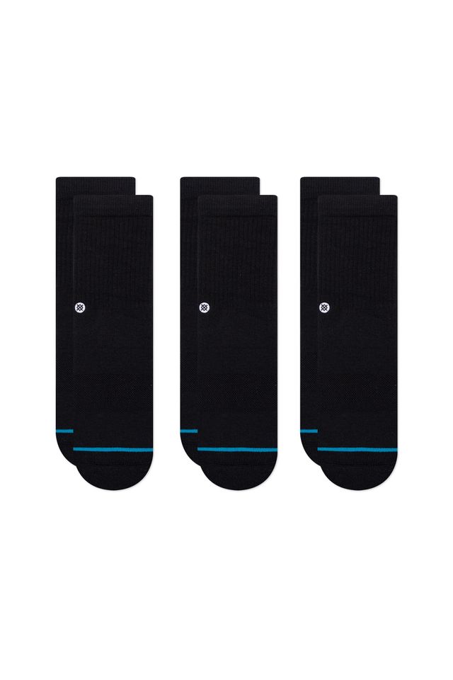 Meia-Stance-Icon-ST-Kids-3-Pack-Preta
