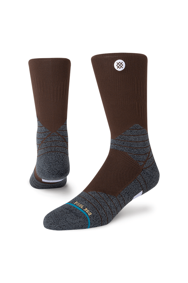 Meia-Stance-Icon-Cano-Longo-Sport-Marrom