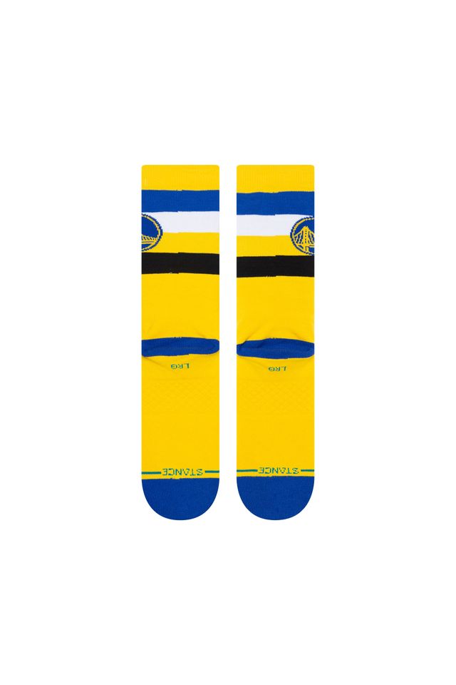 Meia-Stance-Golden-State-Warriors-Amarela-com-Azul-Royal