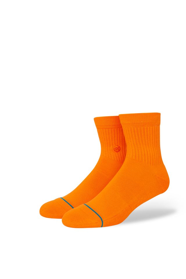 Meia-Stance-Icon-Quarter-Laranja