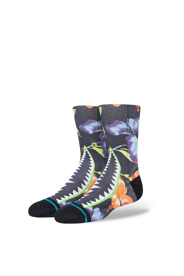Meia-Stance-Fleurbird-Kids-Preta