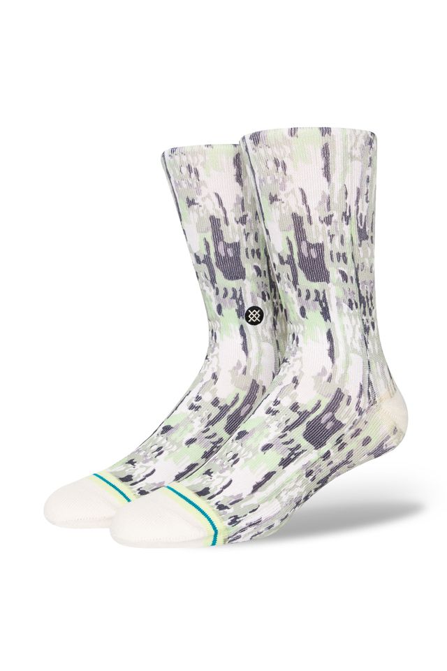 Meia-Stance-Fluage-Crew-Verde-Mescla