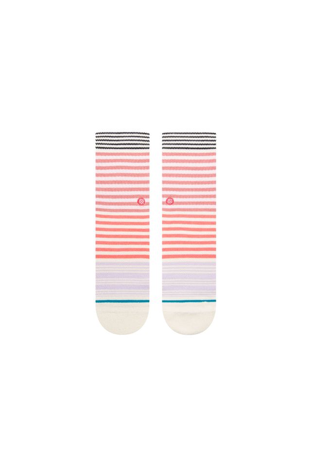 Meia-Stance-Sunshine-Stripe-Kids-Branca