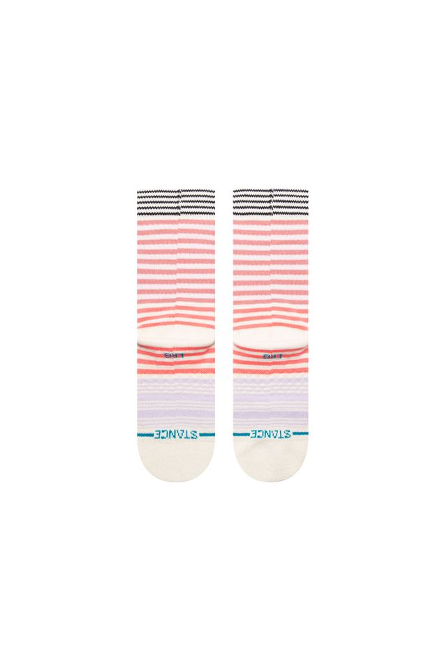 Meia-Stance-Sunshine-Stripe-Kids-Branca