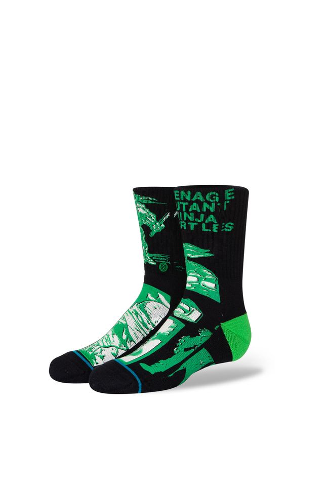Meia-Stance-Collab-Teenage-mutant-Ninja-Turtles-Kids-Preta