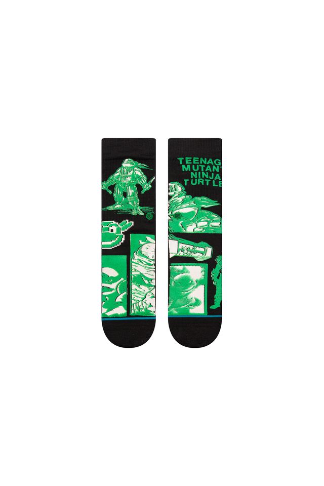 Meia-Stance-Collab-Teenage-mutant-Ninja-Turtles-Kids-Preta