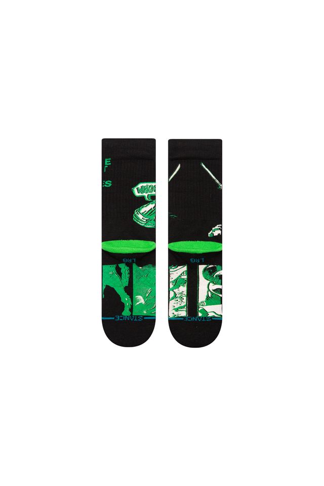 Meia-Stance-Collab-Teenage-mutant-Ninja-Turtles-Kids-Preta