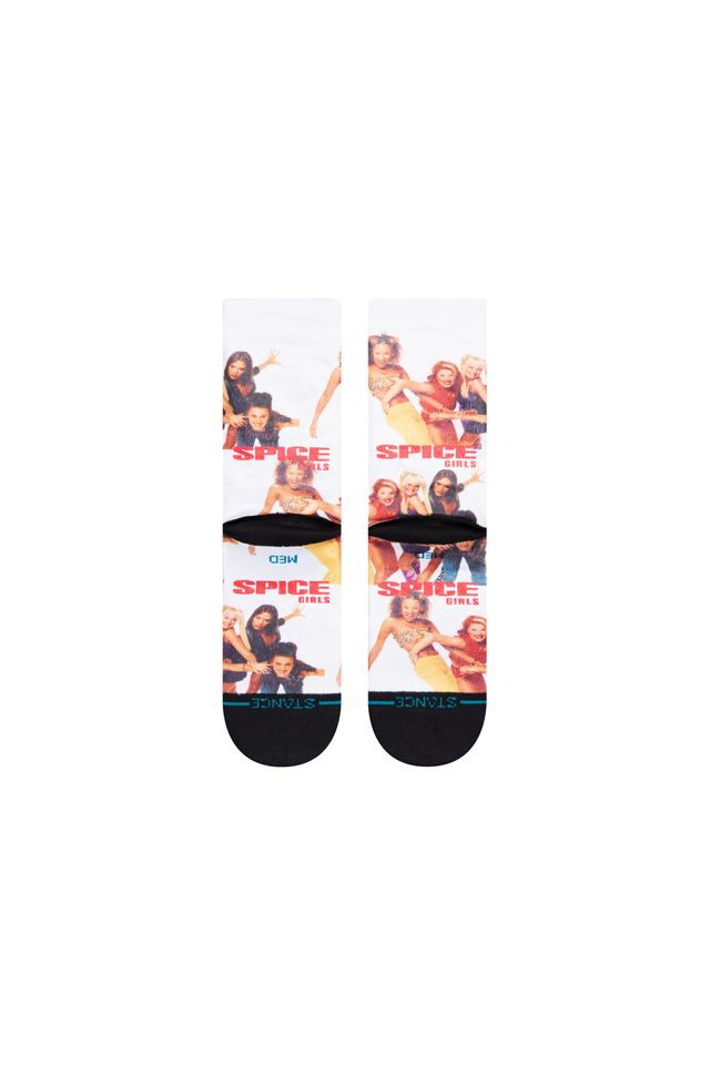 Meia-Stance-Collab-Spice-Girls-Friendship-Never-Ends-Branca