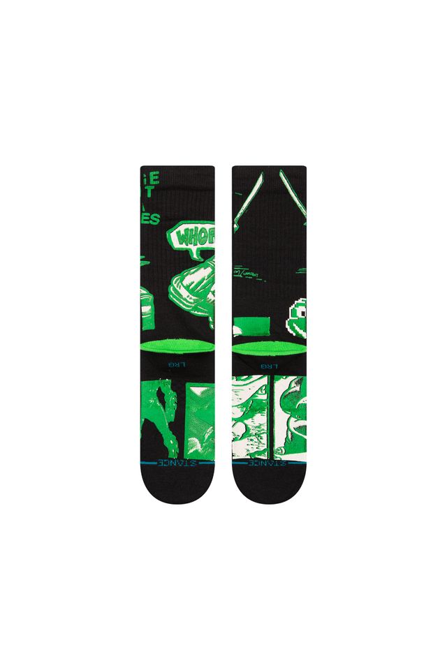 Meia-Stance-Collab-Teenage-mutant-Ninja-Turtles-Preta