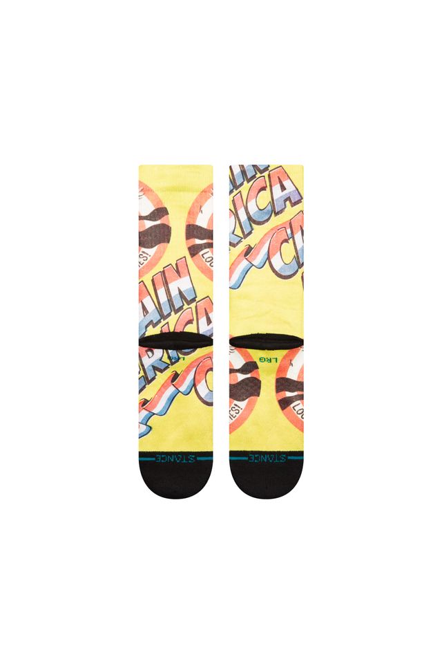 Meia-Stance-Collab-Marvel-No-Cavities-Amarela