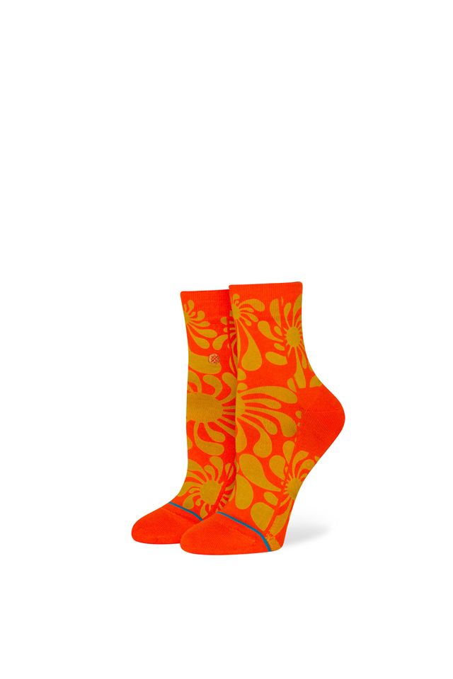 Meia-Stance-Lauryn-Alvarez-Quarter-Laranja