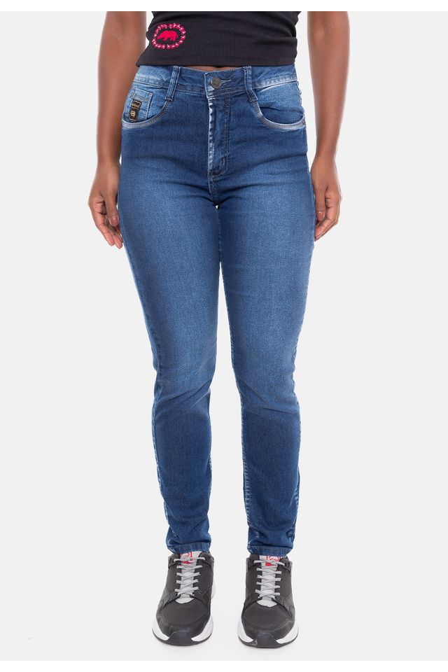 Calca-Ecko-Feminina-Jeans-Skinny-Azul