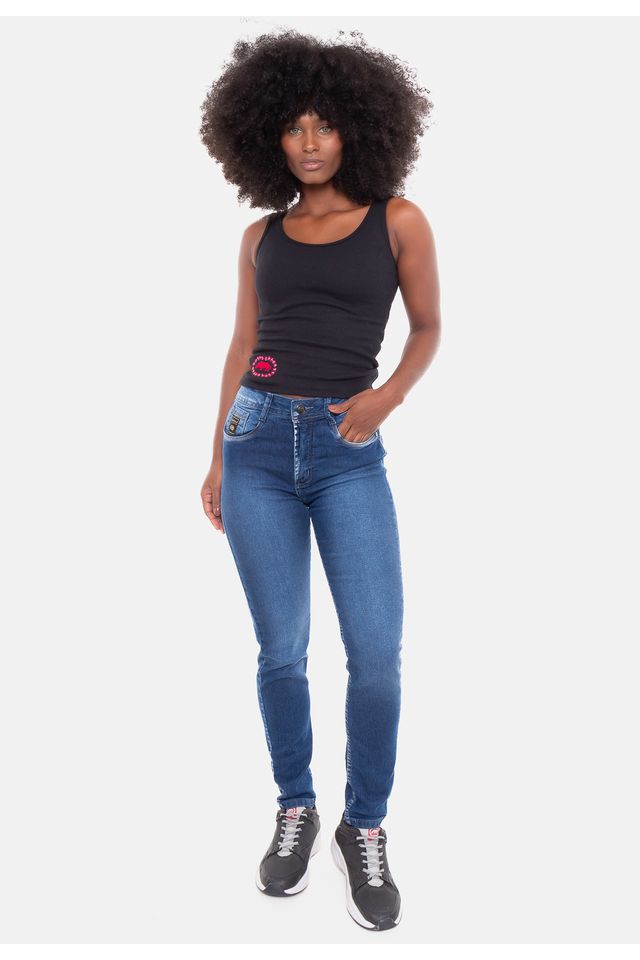 Calca-Ecko-Feminina-Jeans-Skinny-Azul