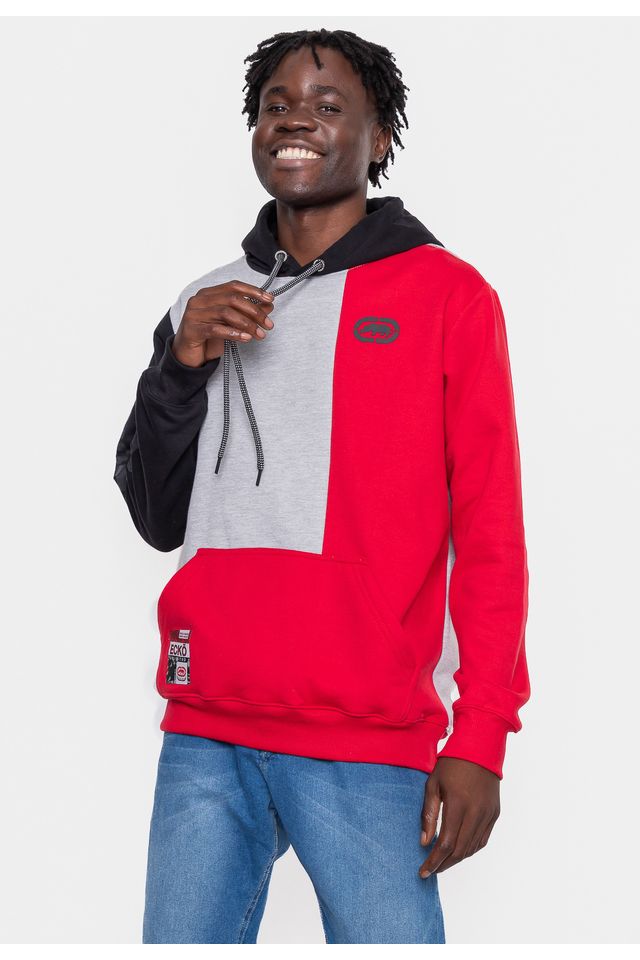 Moletom-Ecko-Masculino-Cut-New-Cinza-C--Vermelho