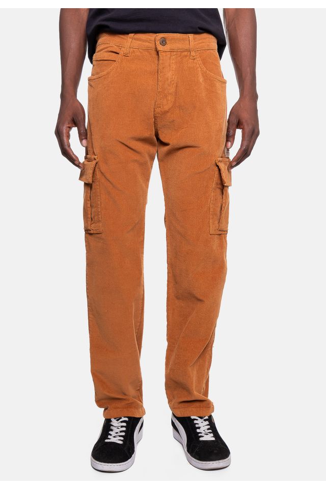 Calca-HD-Cargo-Veludo-Caqui Calca-HD-Cargo-Veludo-Caqui