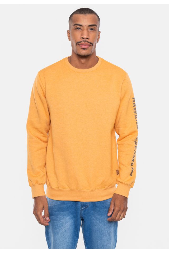 Moletom-HD-Masculino-Fashion-Basic-II-Mostarda-Mescla