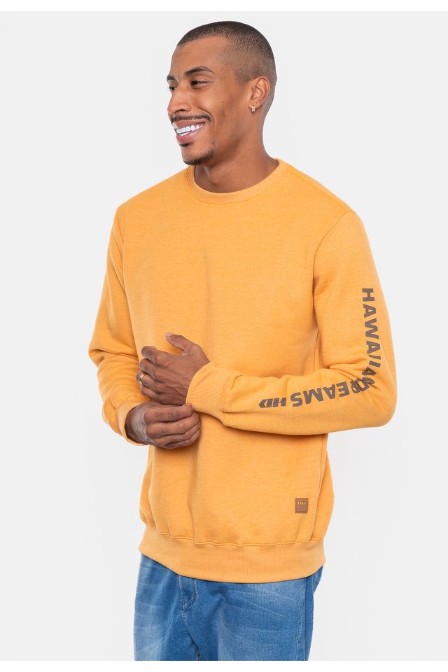 Moletom-HD-Masculino-Fashion-Basic-II-Mostarda-Mescla