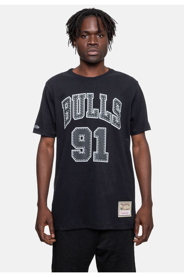 Camiseta-Mitchell---Ness-Estampada-Chicago-Bulls-Preta