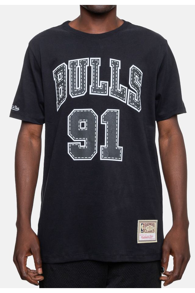 Camiseta-Mitchell---Ness-Estampada-Chicago-Bulls-Preta