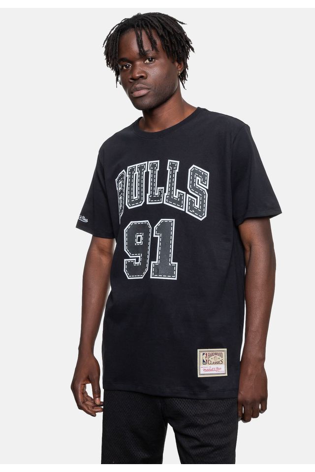 Camiseta-Mitchell---Ness-Estampada-Chicago-Bulls-Preta