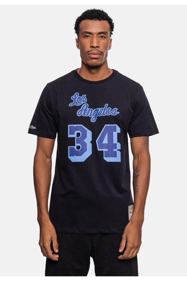 Camiseta-Mitchell---Ness-Los-Angeles-Lakers-Shaquille-O-neal-Preta