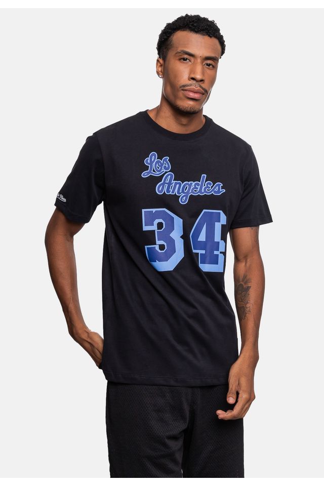 Camiseta-Mitchell---Ness-Los-Angeles-Lakers-Shaquille-O-neal-Preta