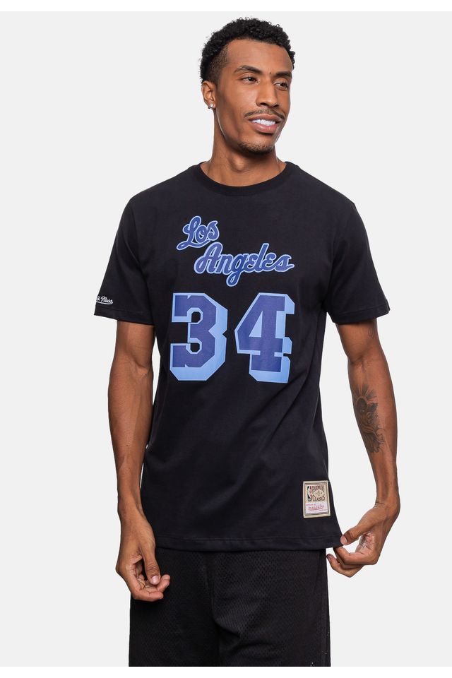 Camiseta-Mitchell---Ness-Los-Angeles-Lakers-Shaquille-O-neal-Preta