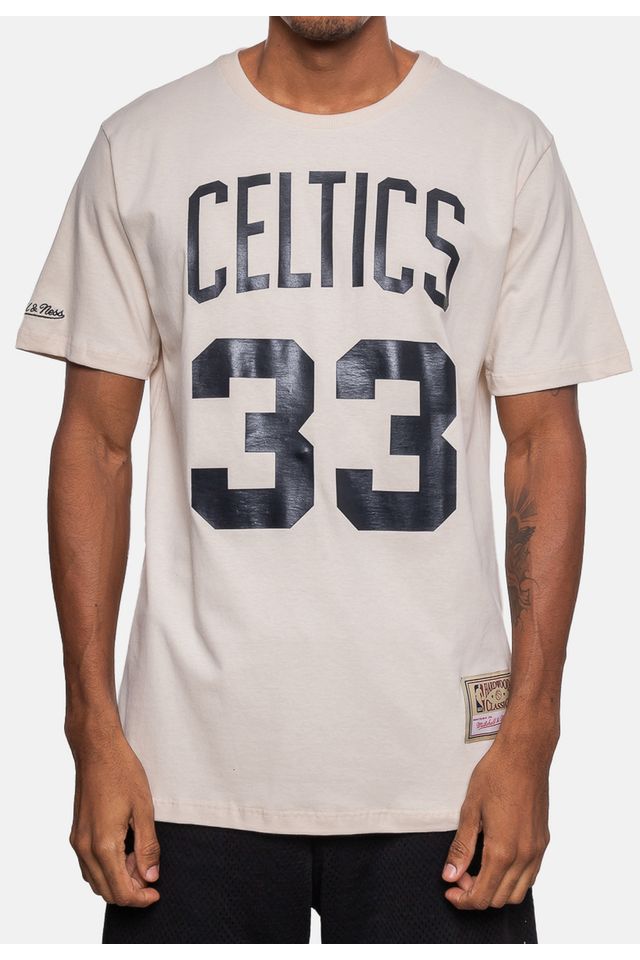 Camiseta-Mitchell---Ness-Especial-Boston-Celtics-Bege