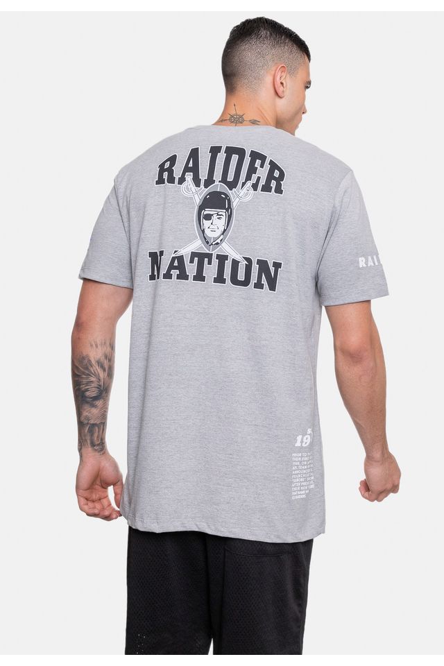 Camiseta-Mitchell---Ness-Las-Vegas-Raiders-Team-Original-Cinza-Mescla