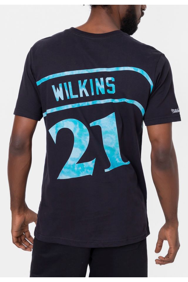 Camiseta-Mitchell---Ness-Tie-Dye-Black-Atlanta-Hawks-Preta