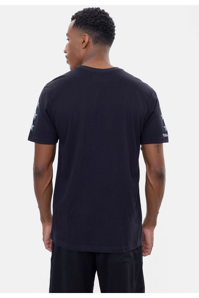 Camiseta-Mitchell---Ness-Team-Star-San-Antonio-Spurs-Preta