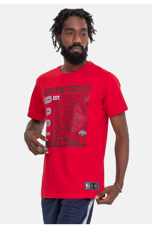 Camiseta-NBA-Since-Time-Houston-Rockets-Vermelha