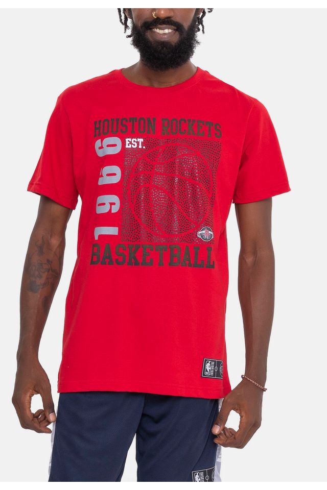 Camiseta-NBA-Since-Time-Houston-Rockets-Vermelha