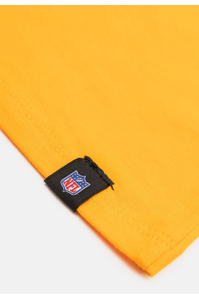 Camiseta-NFL-Juvenil-Green-Bay-Packers-Logo-Amarela
