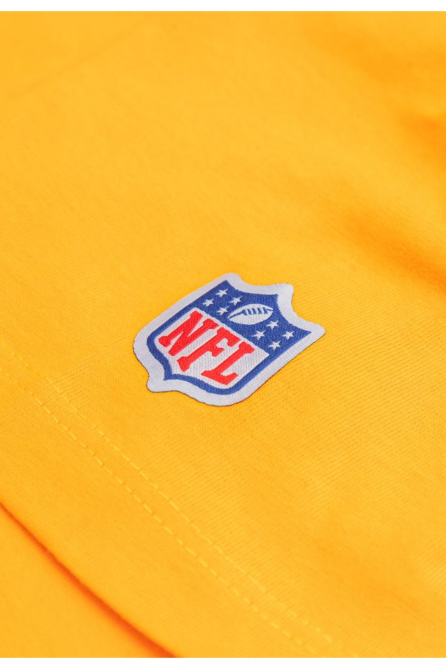 Camiseta-NFL-Juvenil-Green-Bay-Packers-Logo-Amarela